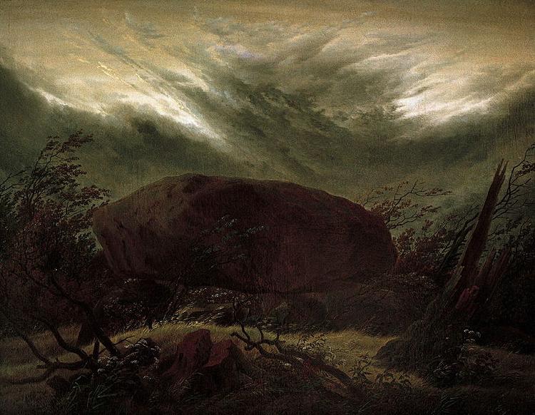 Caspar David Friedrich Hunengrab im Herbst oil painting picture